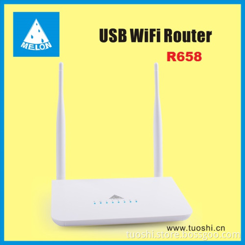 OpenWrt wireless router MTK7620N chipset 300Mbps double 5dbi omni antennas Melon R658